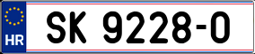 Trailer License Plate